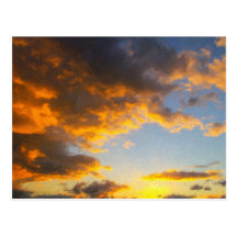 South Texas Plains Sunset Post Card