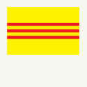 T-shirt da bandeira de Vietnam sul