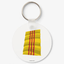 South Vietnam Waving Flag keychains by Vexillophile South Vietnam Waving Flag keychains