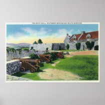 South Wall, Southwest Bastion, South Barracks Poster