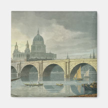South West view of St Pauls Cathedral Magnet