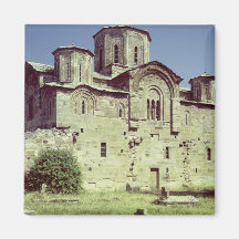 South-west view of the Church of Sveti Djordje Refrigerator Magnets