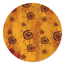 South Western Style Round Sticker