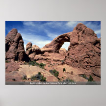 South window, Arches National Park, Utah rock form Print