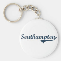 Southampton New York Classic Design Keychain