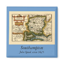 Southampton: Southamptonshire Hampshire County Map magnets by ZephyrusBooks Southampton: Southamptonshire Hampshire County Map magnets