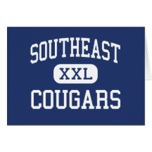 Southeast Cougars Middle Hammond Louisiana Greeting Cards
