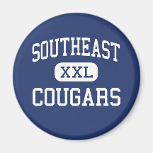 Southeast Cougars Middle Hammond Louisiana Refrigerator Magnets