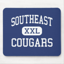 Southeast Cougars Middle Hammond Louisiana Mousepads