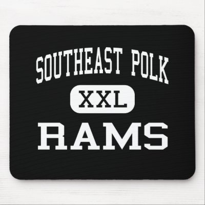 Southeast Polk - Rams - Junior - Pleasant Hill Mouse Pads by customteamsportswear
