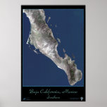 Southern Baja California, Mexico satellite poster