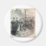 Southern belle, 1861 refrigerator magnet