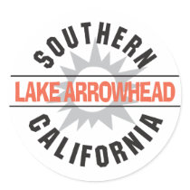 Southern California - Lake Arrowhead Round Sticker