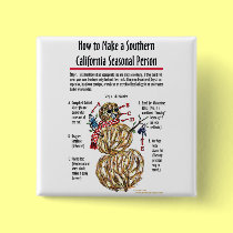 Southern California Seasonal Person Button buttons