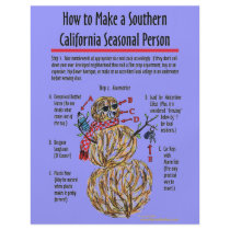 Southern California Seasonal Person Flyer