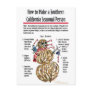 Southern California Seasonal Person Postcard