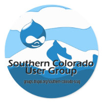 Southern Colorado User Group Round Stickers