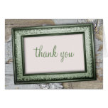 Southern Country Green Rustic Thank You Cards