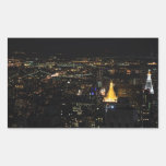 Southern Manhattan's East Side at Night 001 Sticker