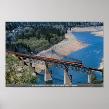 Southern Pacific No. 4449 at Shasta Lake, Californ Print
