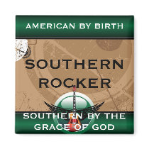 Southern Rocker Square Magnet