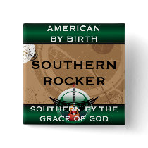 Southern Rocker Square Magnet buttons