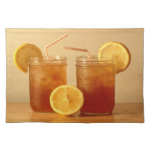 Southern Sweet Tea for Two in Mason Jars Place Mat