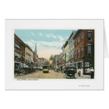 Southern View of Wall Street Greeting Cards