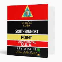 Southernmost Point Buoy Key West Binder