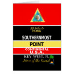 Southernmost Point Buoy Key West Greeting Cards