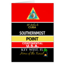 Southernmost Point Buoy Key West Greeting Cards