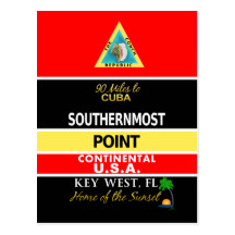 Southernmost Point Buoy Key West Postcard