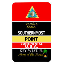 Southernmost Point Buoy Key West Vinyl Magnet