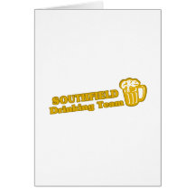 Southfield Drinking Team tee shirts Greeting Card
