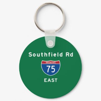 Southfield Rd 75 keychain