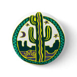 Southwest Cactus Pinback Buttons