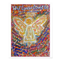 Southwest Cancer Angel Art Print (White Edge)