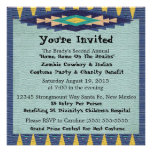 Southwest Charity Gala Cowboy Theme Party - Personalized Invitation