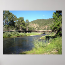 Southwest Colorado River Footbridge Poster