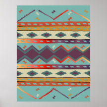 Southwest Indian Blanket Design Print