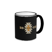 Southwest Indian Design-Brown Coffee Mugs