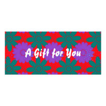 Southwest Megafiori gift certificate template rack cards