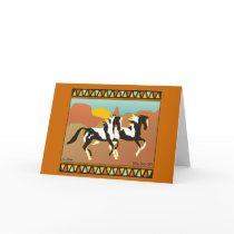 Southwest Spirit Equestrian Note Card by kimd43 Southwest Spirit Equestrian Note Card