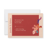 Southwest Sunset Lizard Response Card Custom Announcement