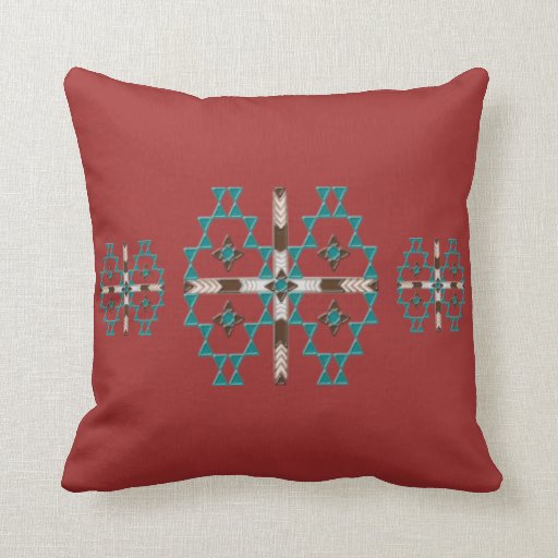 Southwest Symmetry Cotton Throw Pillow 16x16 Zazzle