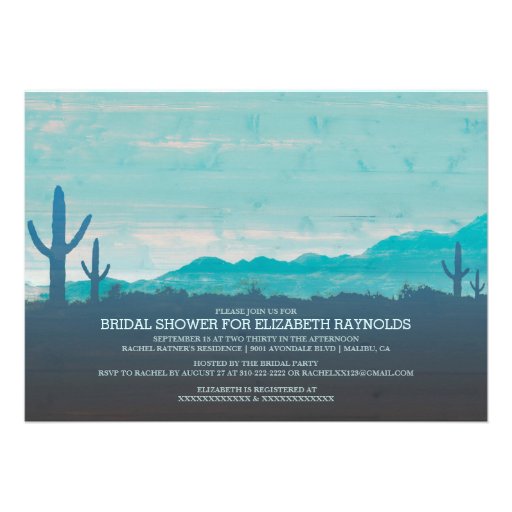 Southwestern Bridal Shower Invitations