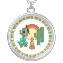 Southwestern Crow and Fox necklaces