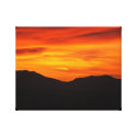 Southwestern desert sunset Canvas Stretched Canvas Prints