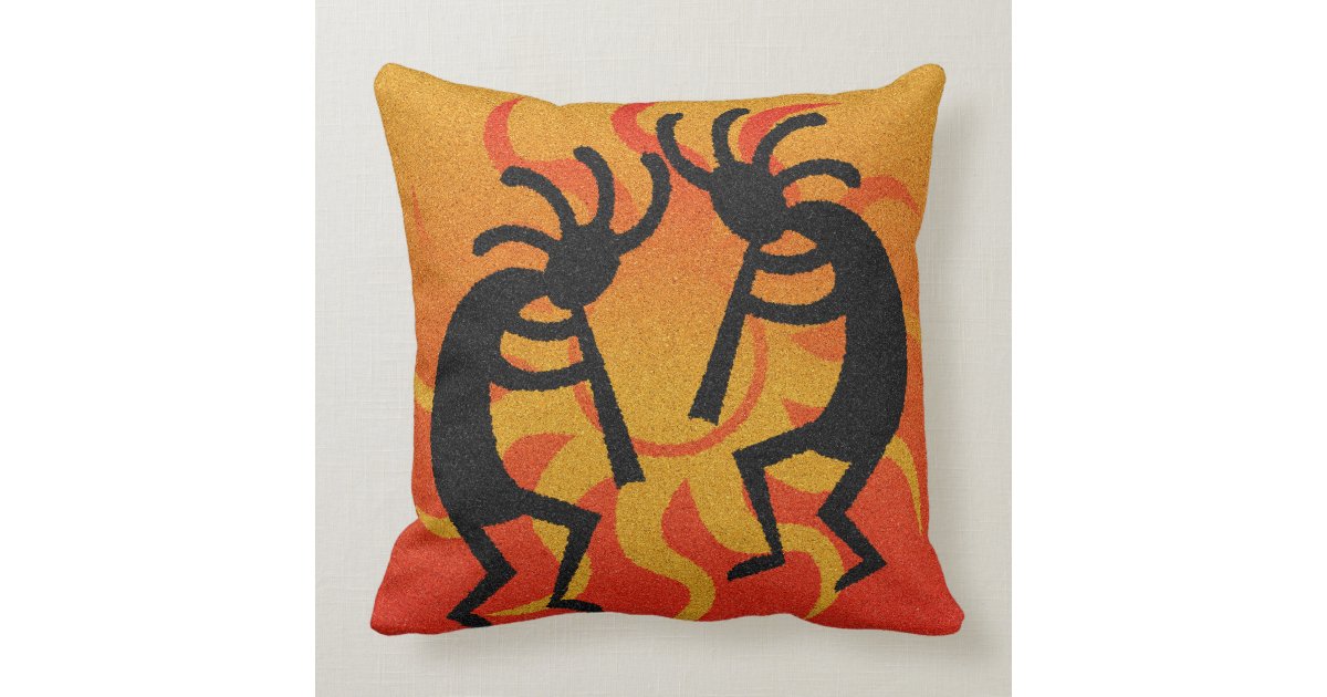 Southwestern Design Kokopelli Toss Pillow Zazzle