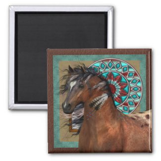 Southwestern Painted Pony Magnet